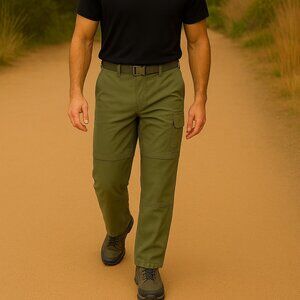 Kyodan Men's Convertible Khaki Tan Cargo Outdoor Hiking Pants Size XL TG